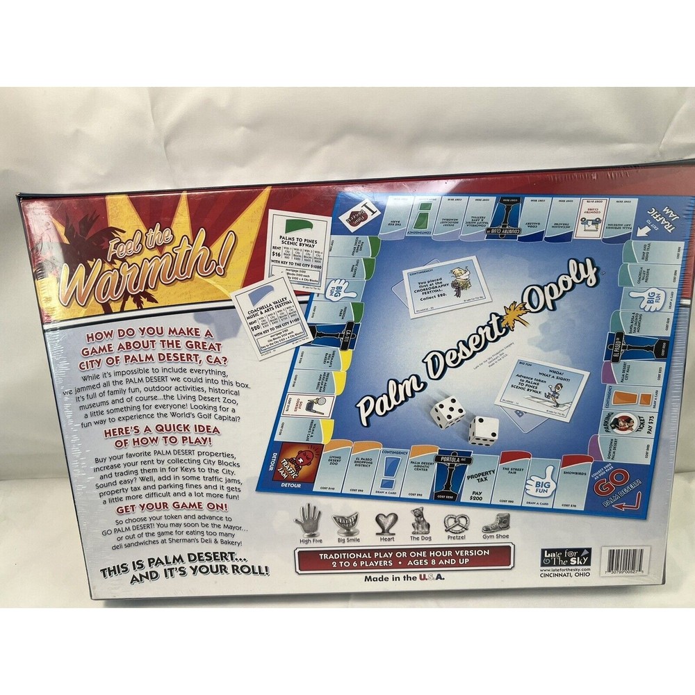 PALM desert OPOLY Local Flavor MONOPOLY Type Board Game Sealed Golf Capital - Picture 3 of 5
